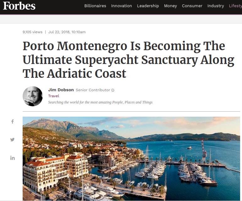 article de forbes sur le montenegro