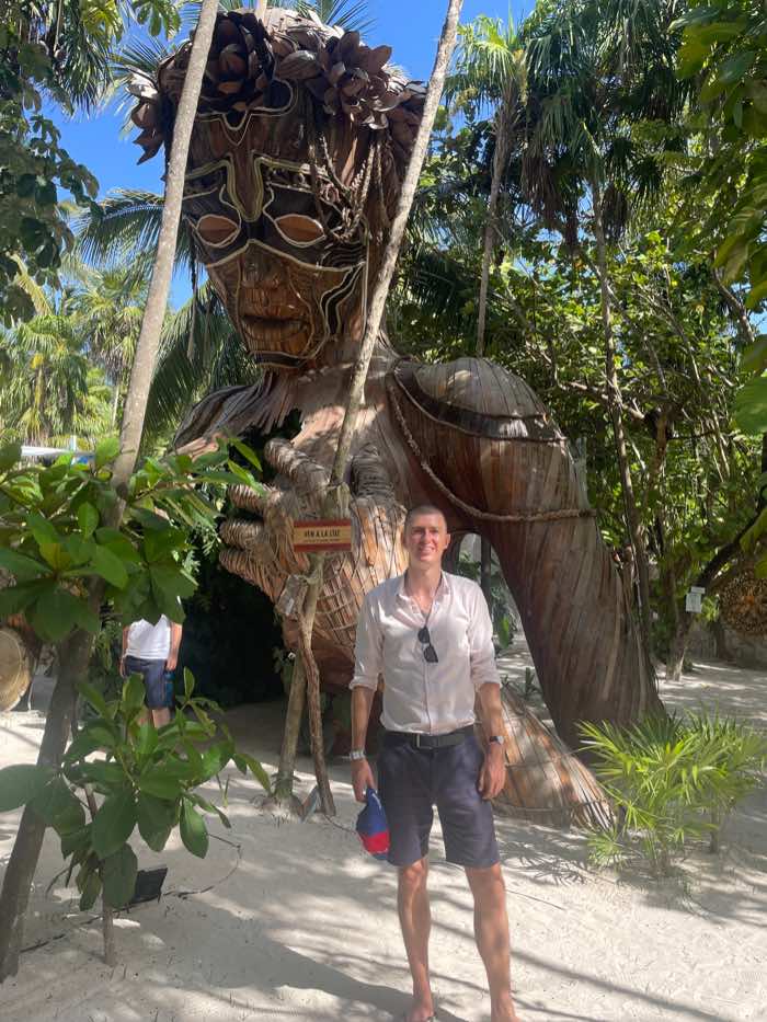 Ladislas à Tulum au Mexique